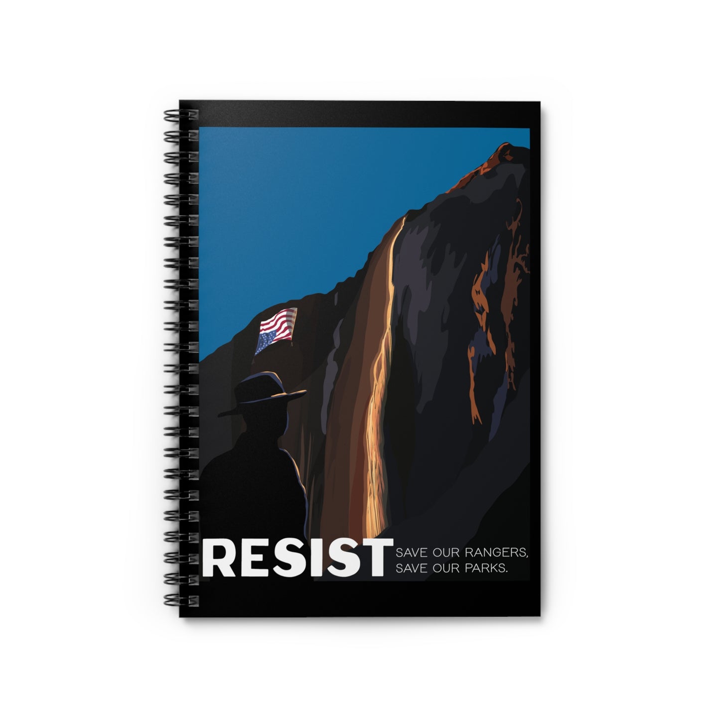 Resist Spiral Notebook - Save Our Rangers, Save Our Parks