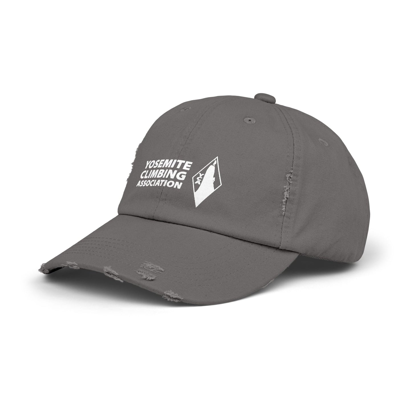 Yosemite Climbing Association Distressed Cap with Silk Screened Logo
