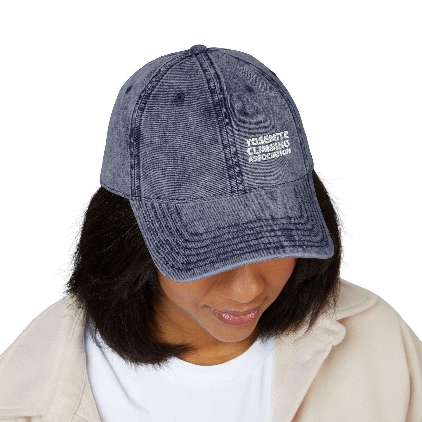Vintage Yosemite Climbers Association Embroidered Cap - - Retro Style Hat