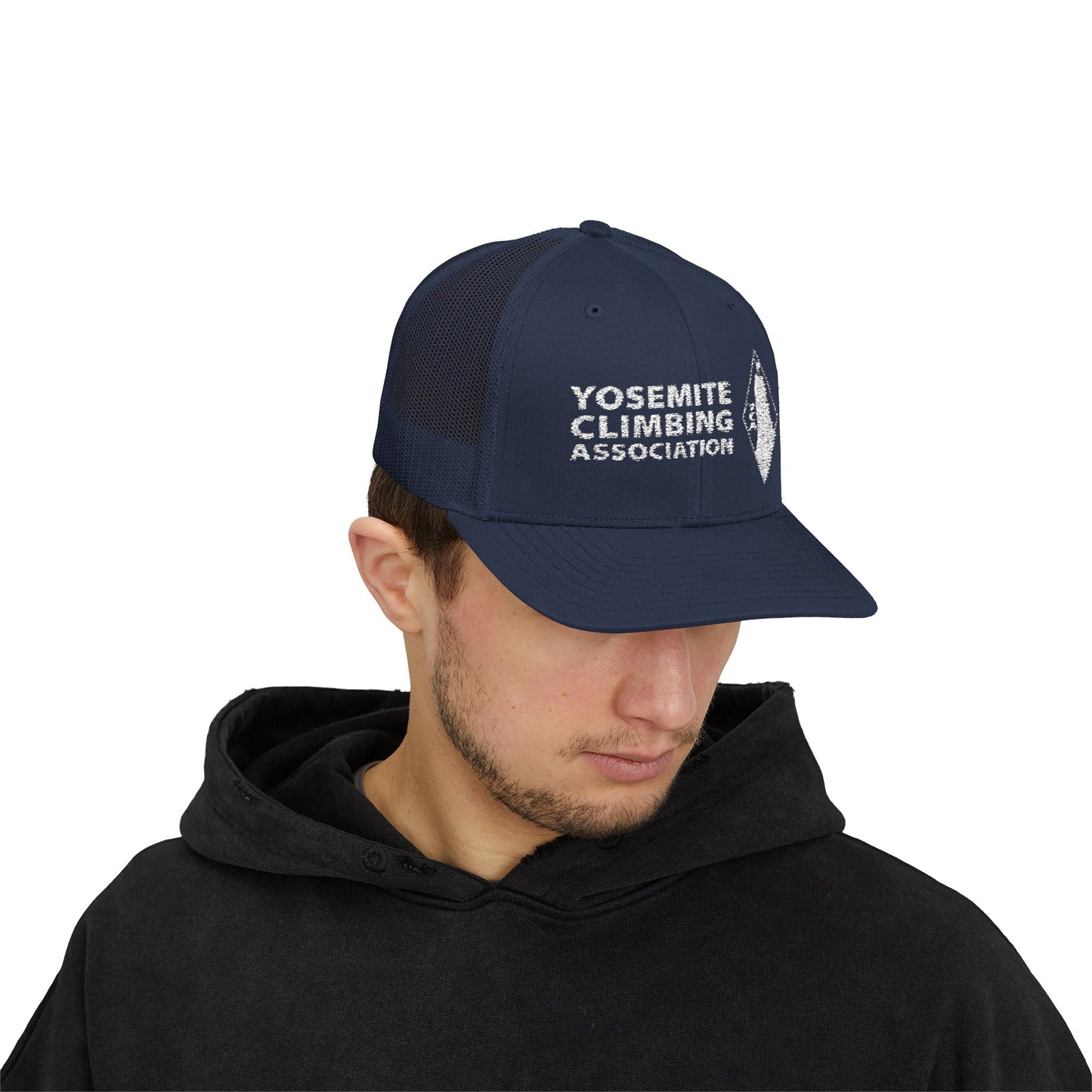 Yosemite Climbing Association Snapback Trucker Cap, Silk Screen Logo