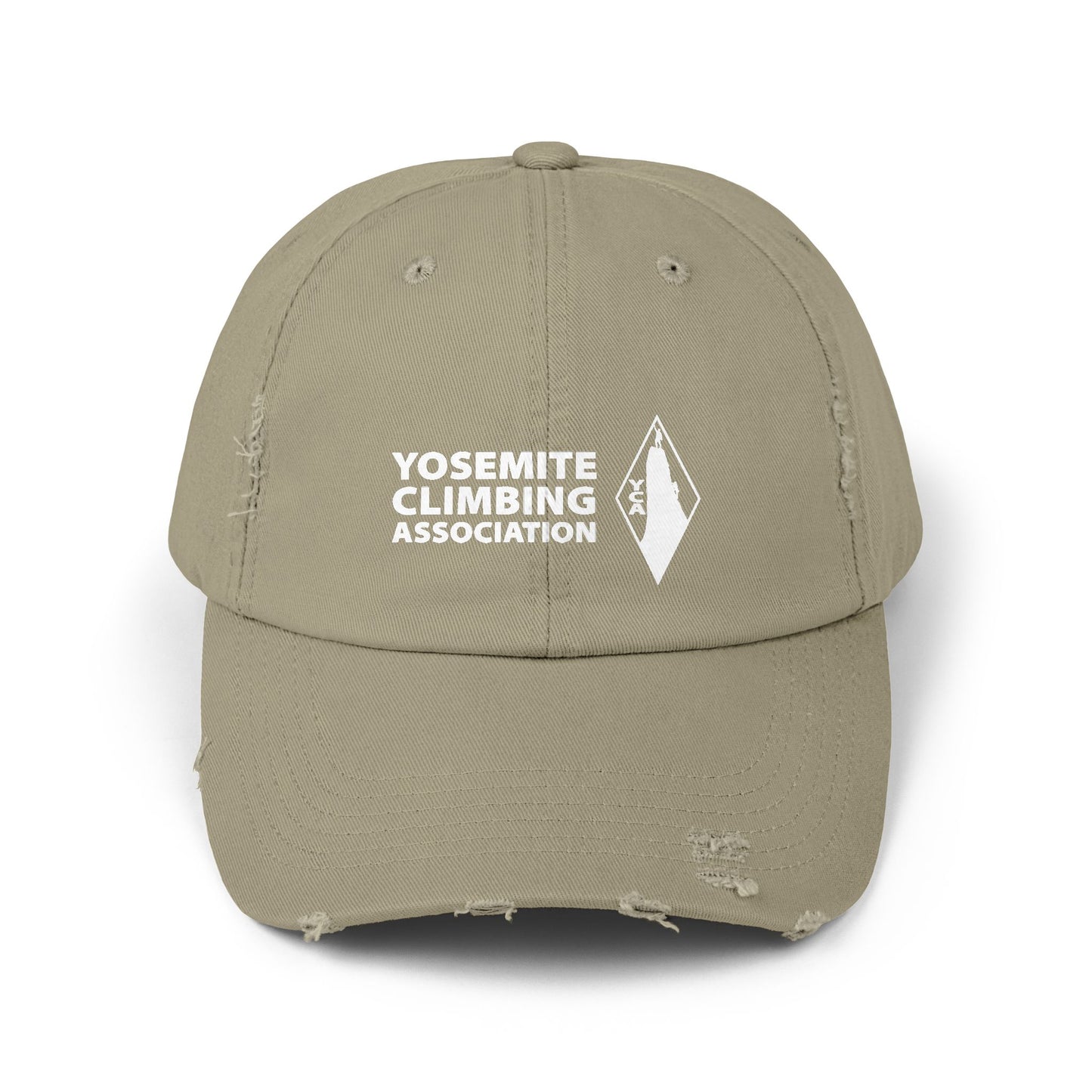 Yosemite Climbing Association Distressed Cap with Silk Screened Logo