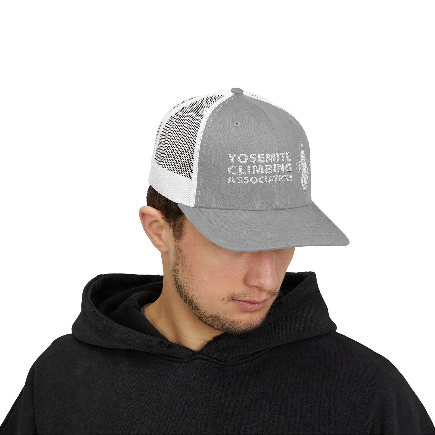 Yosemite Climbing Association Snapback Trucker Cap, Silk Screen Logo