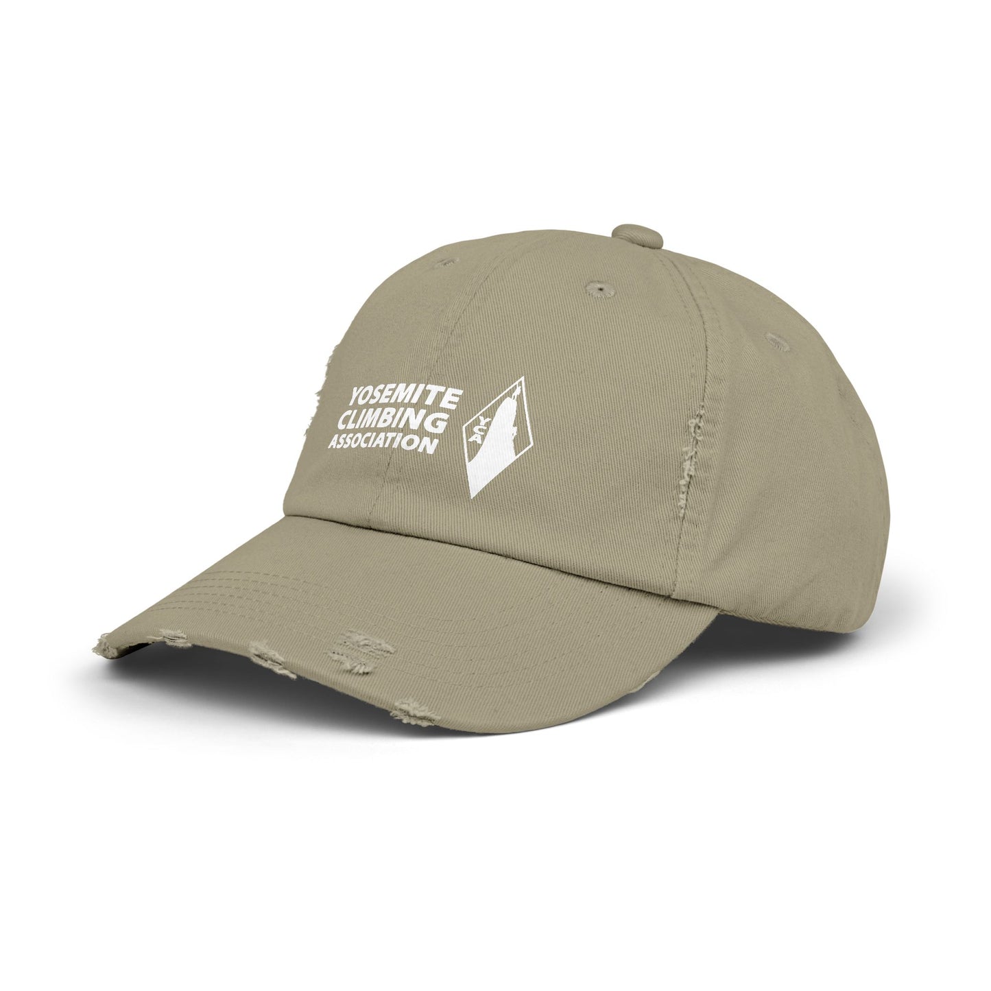 Yosemite Climbing Association Distressed Cap with Silk Screened Logo