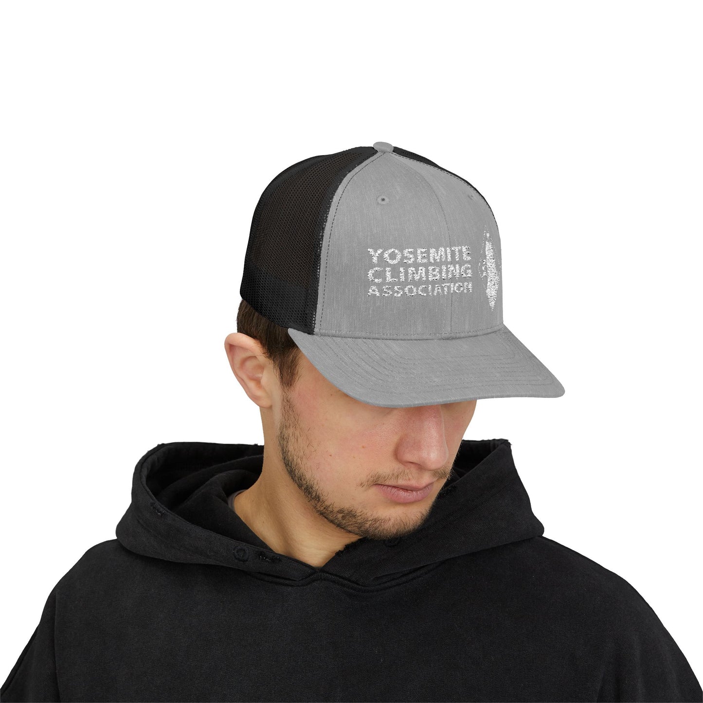 Yosemite Climbing Association Snapback Trucker Cap, Silk Screen Logo