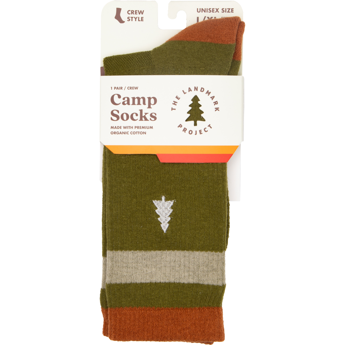 Out-of-Doors Club Sock: L/XL, Brown