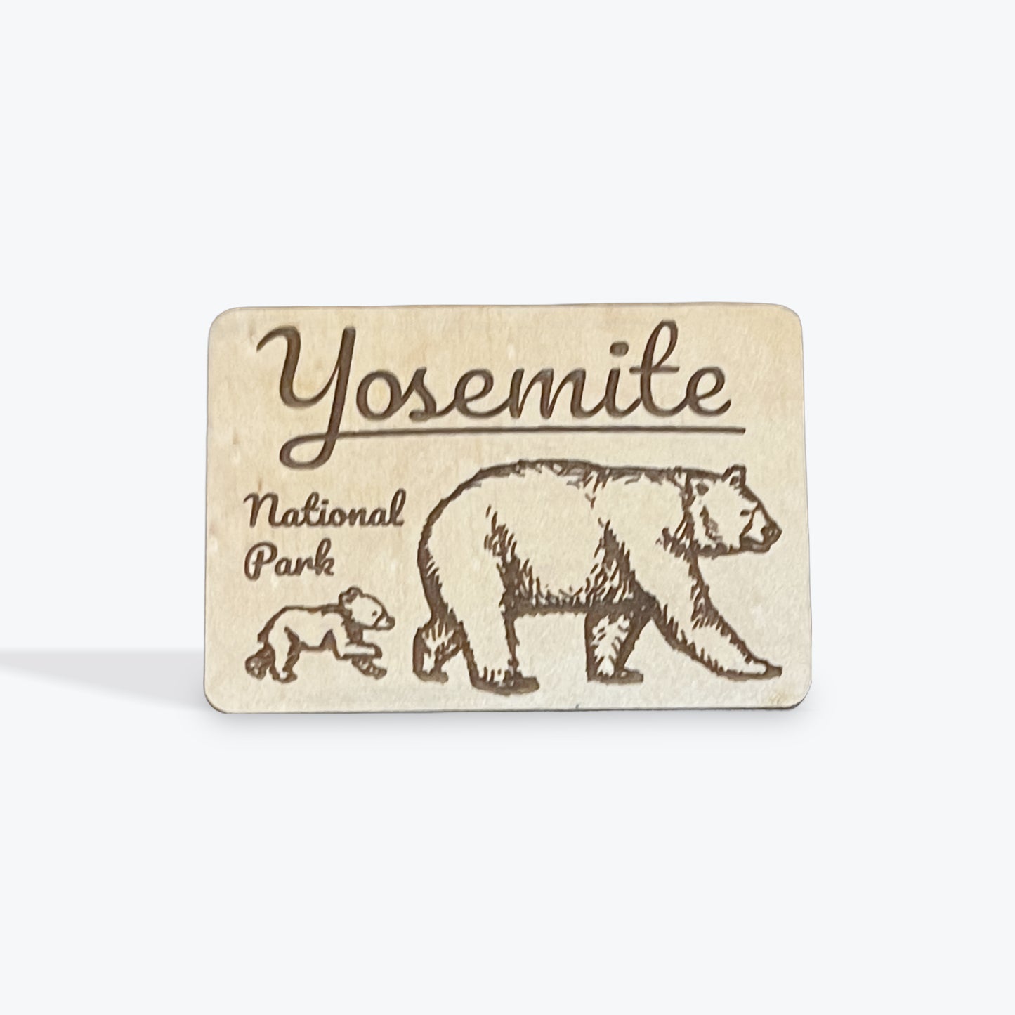 Yosemite Bear Wood Magnet