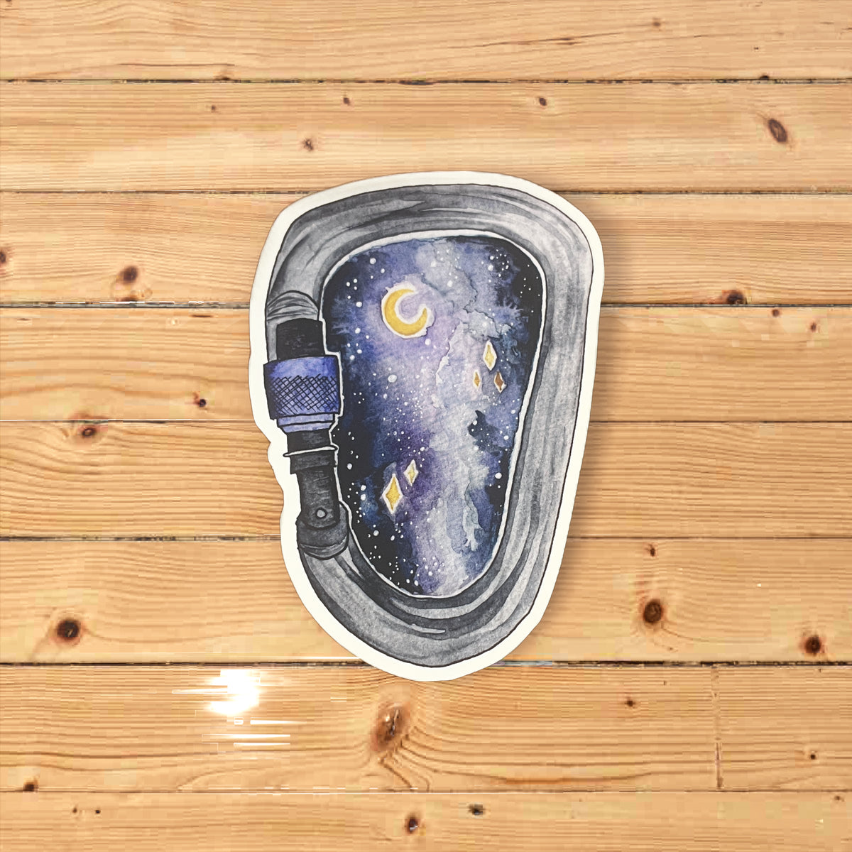 Space Carabiner Sticker