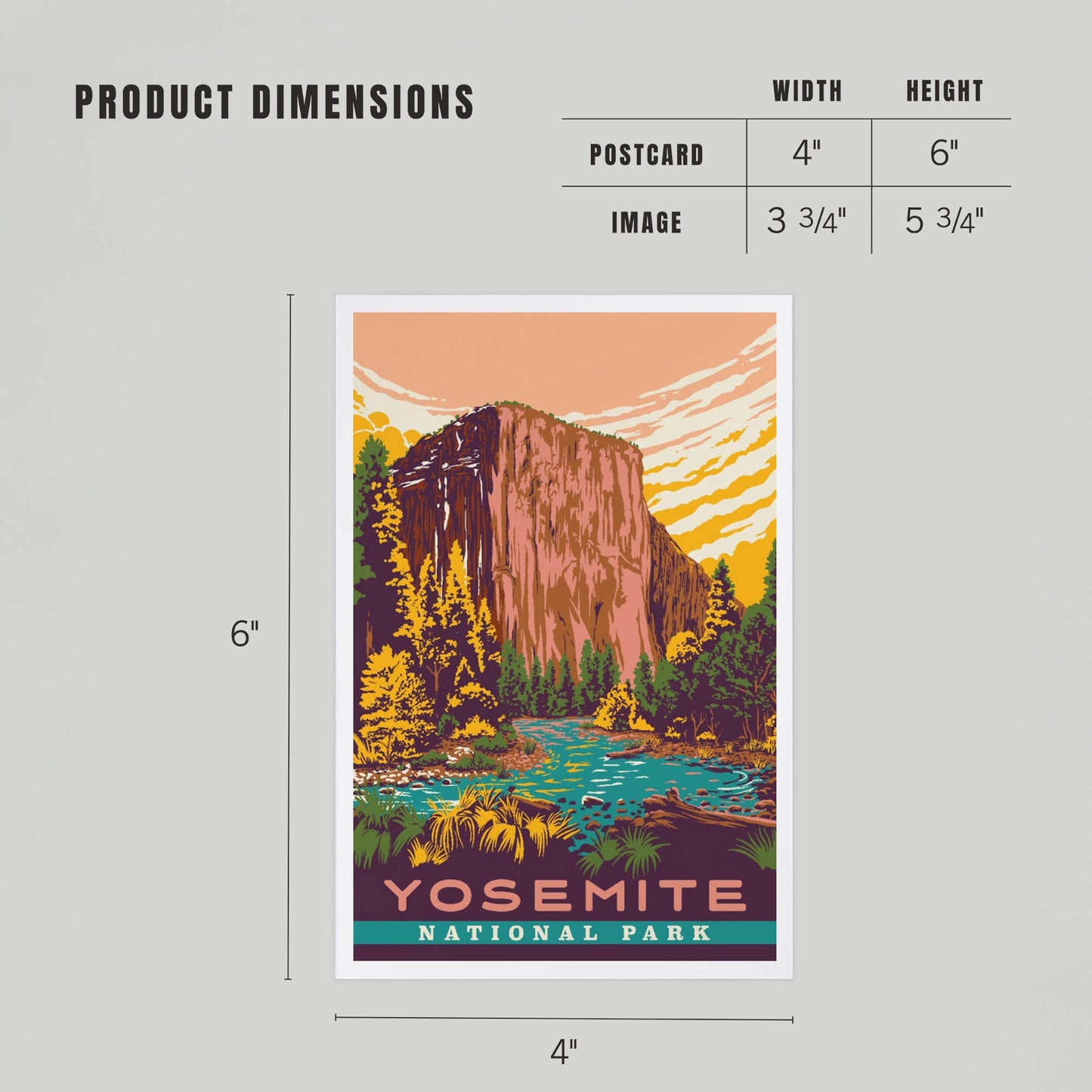 PREMIUM POSTCARDS Yosemite National Park, California 2