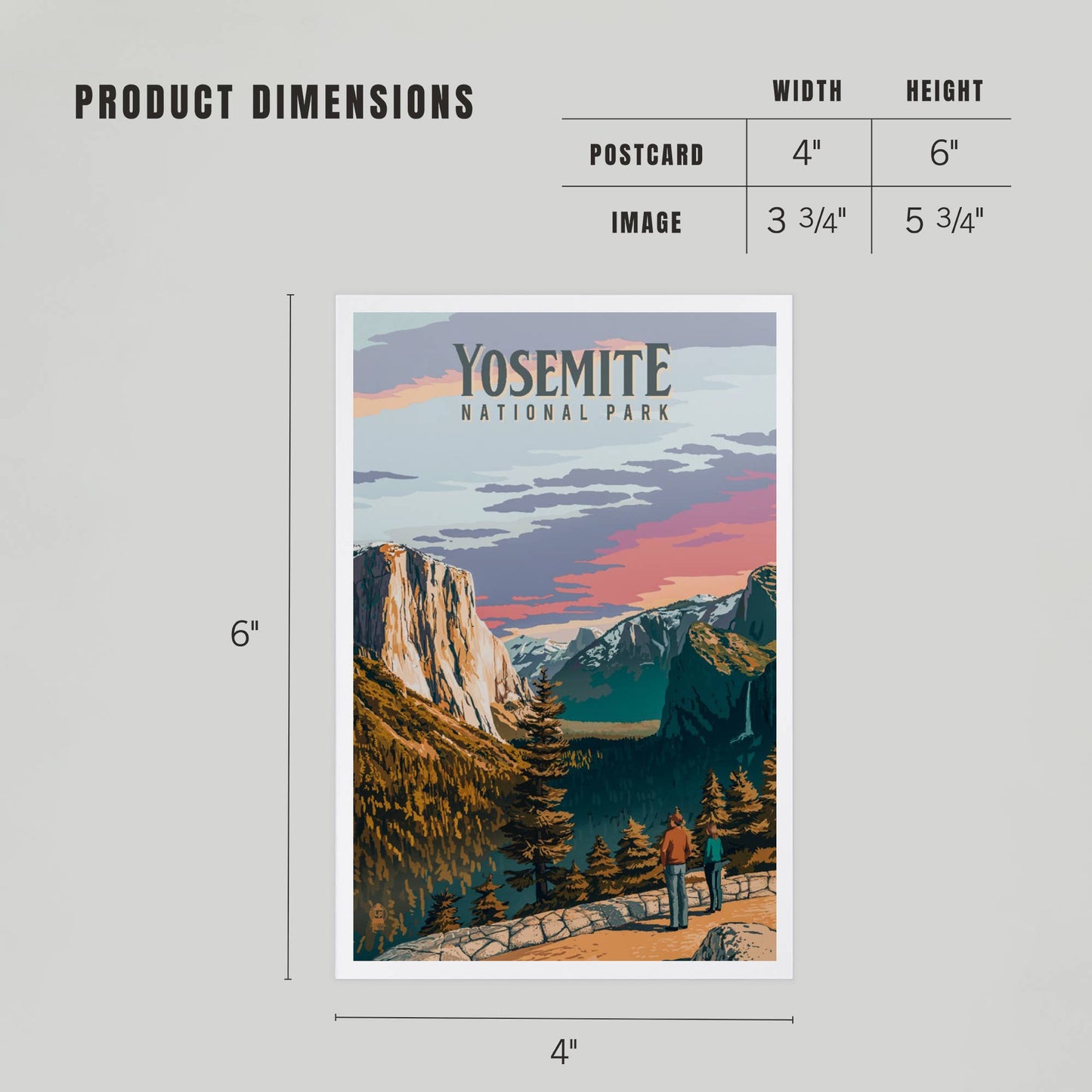 PREMIUM POSTCARDS Yosemite National Park, California