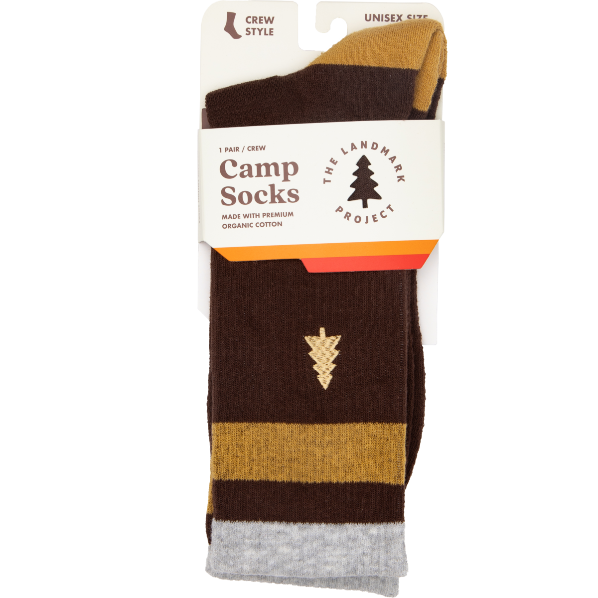 Out-of-Doors Club Sock: L/XL, Brown