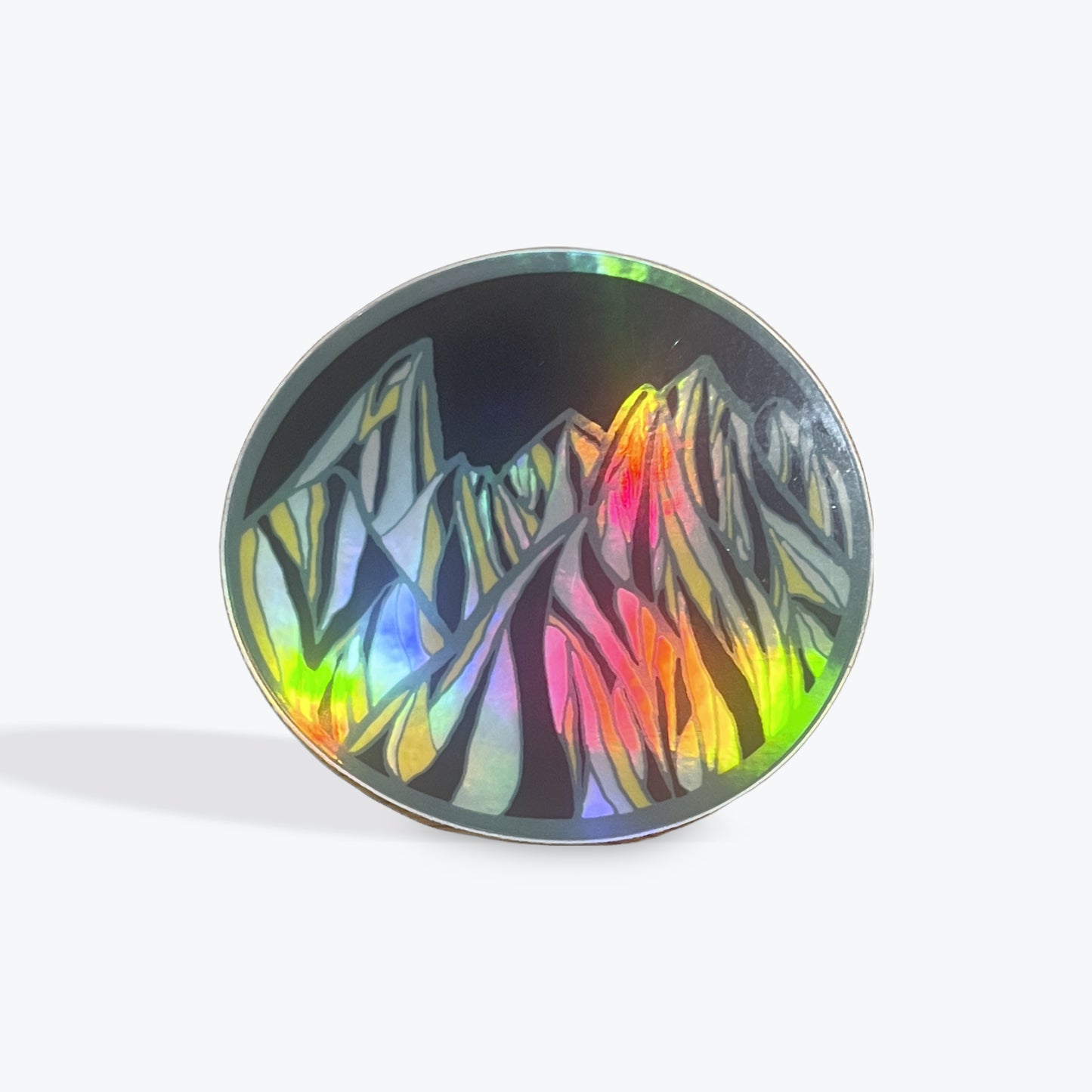 Holographic Mountains Sticker