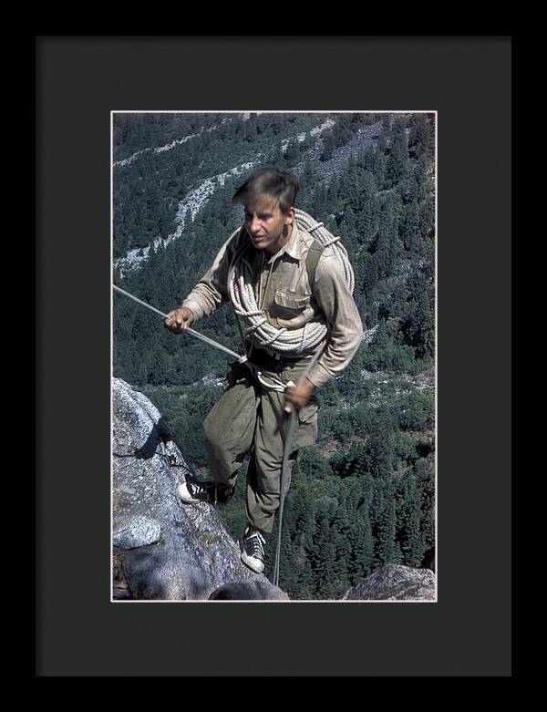 Royal Robbins on Lower Spire 1952 | Framed Photo Print
