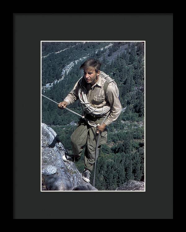 Royal Robbins on Lower Spire 1952 | Framed Photo Print