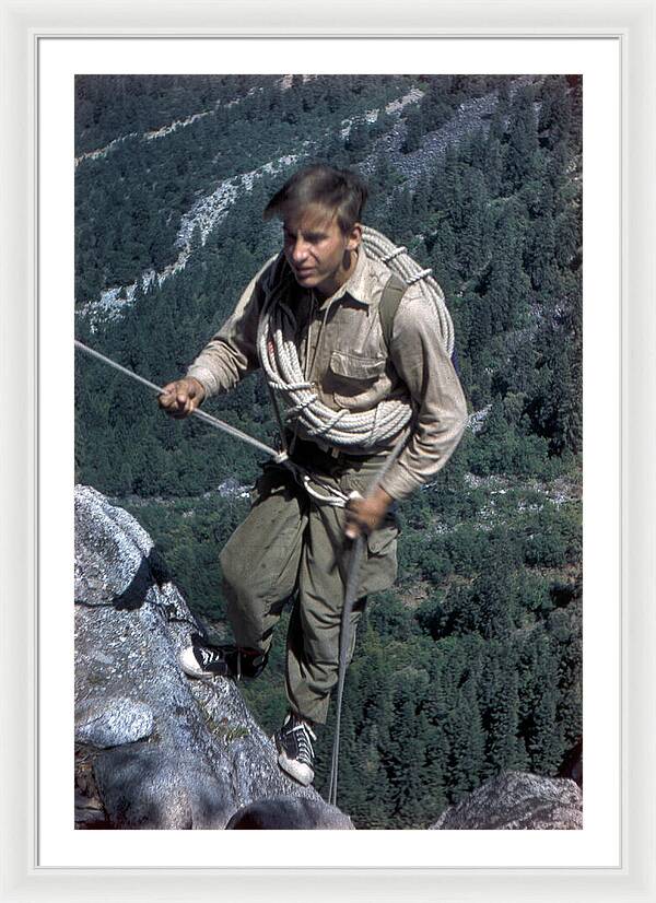 Royal Robbins on Lower Spire 1952 | Framed Photo Print