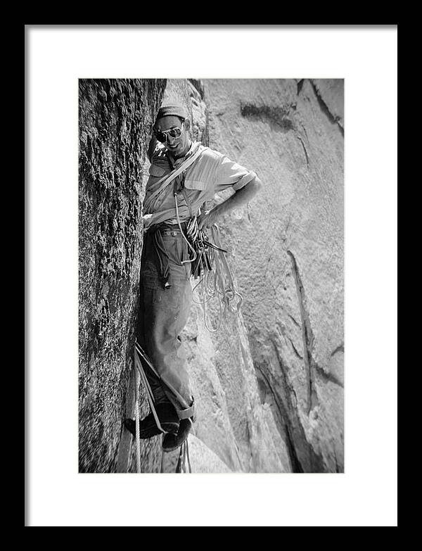 Royal Robbins on the First Ascent of the NW Face Half Dome |  Framed Photo Print