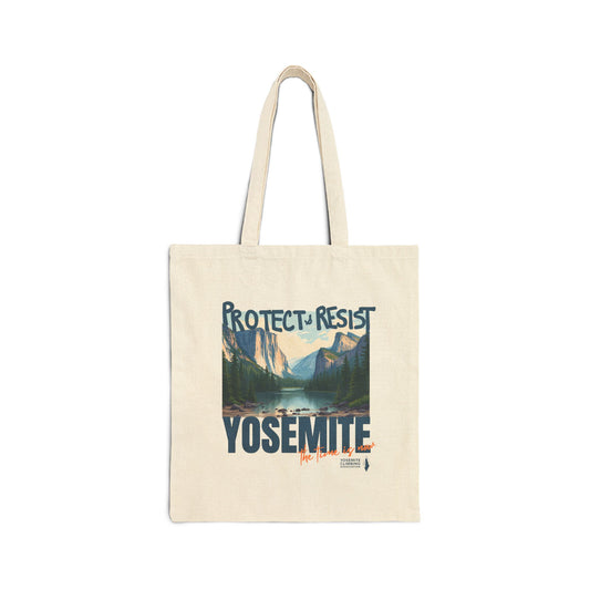 Eco-Friendly Cotton Canvas Tote Bag.  Protect & Resist: Limited Series. Natural.
