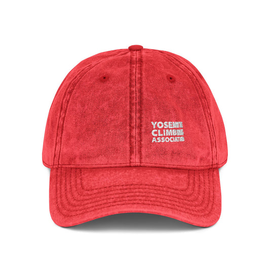 Vintage Yosemite Climbers Association Embroidered Cap -  - Retro Style Hat