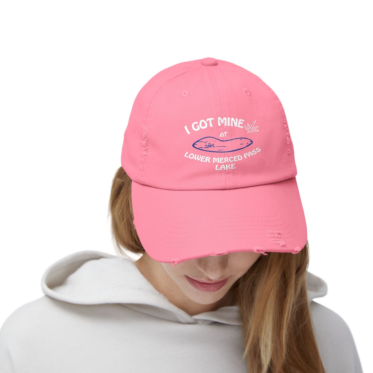 I GOT MINE AT LOWER MERCED PASS LAKE | Distressed Cap,