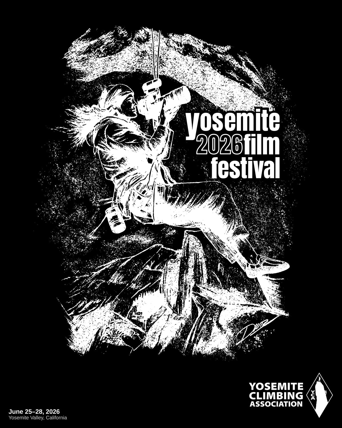 Yosemite Film Festival Poster | Drawing by Dimas Bayu Perkasa | 16