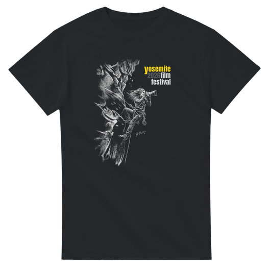 Amit Kulshrestha Charcoal drawing | Front Print. YCA Logo Center Back | Heavyweight Unisex Crewneck T-shirt | Gildan® 5000