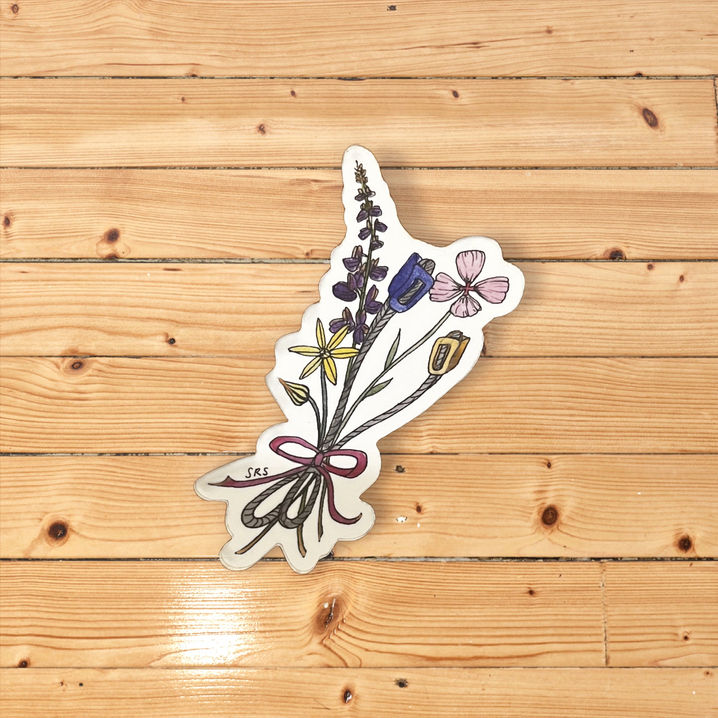 Climbing Nuts Wildflower Sticker