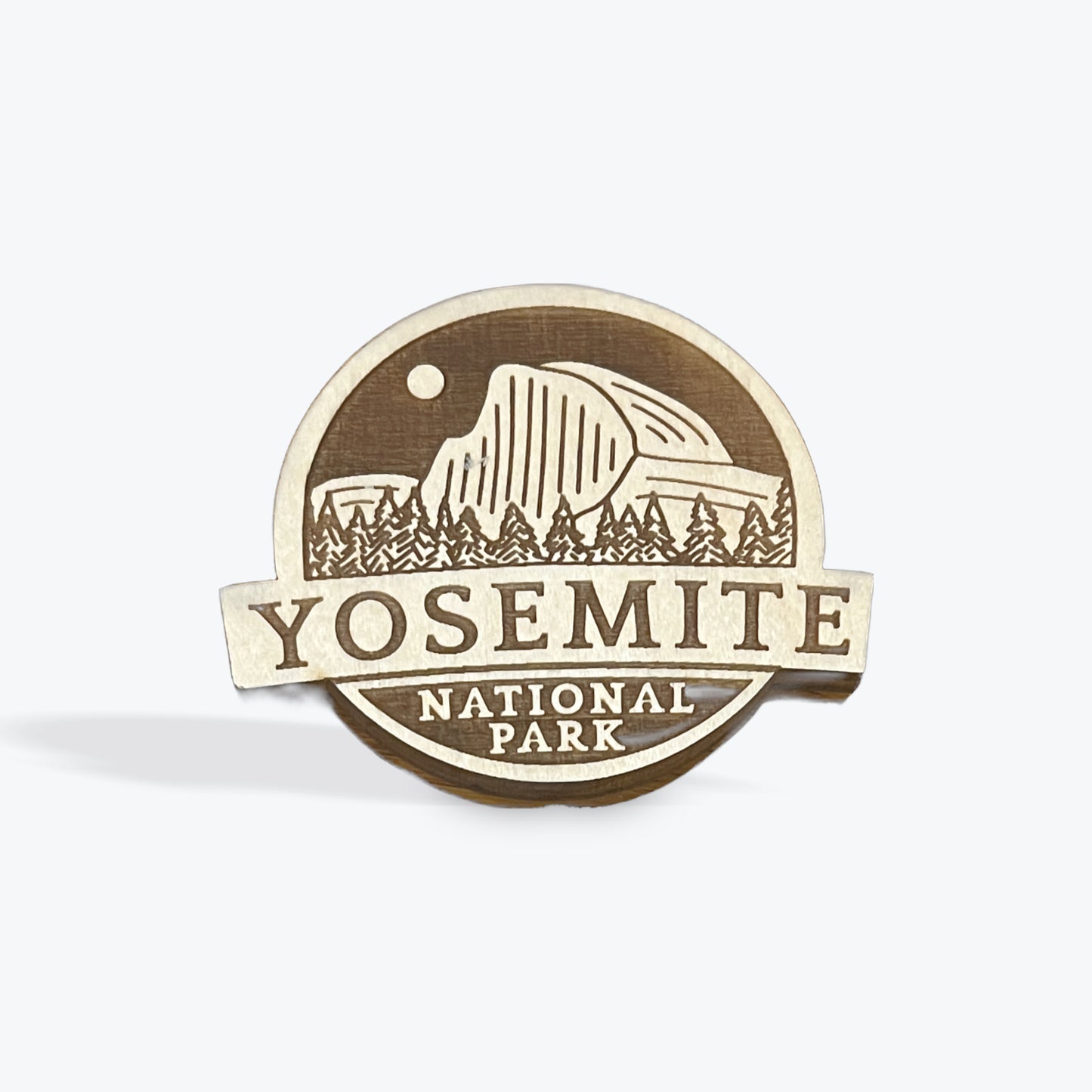 Yosemite Badge Wood Magnet