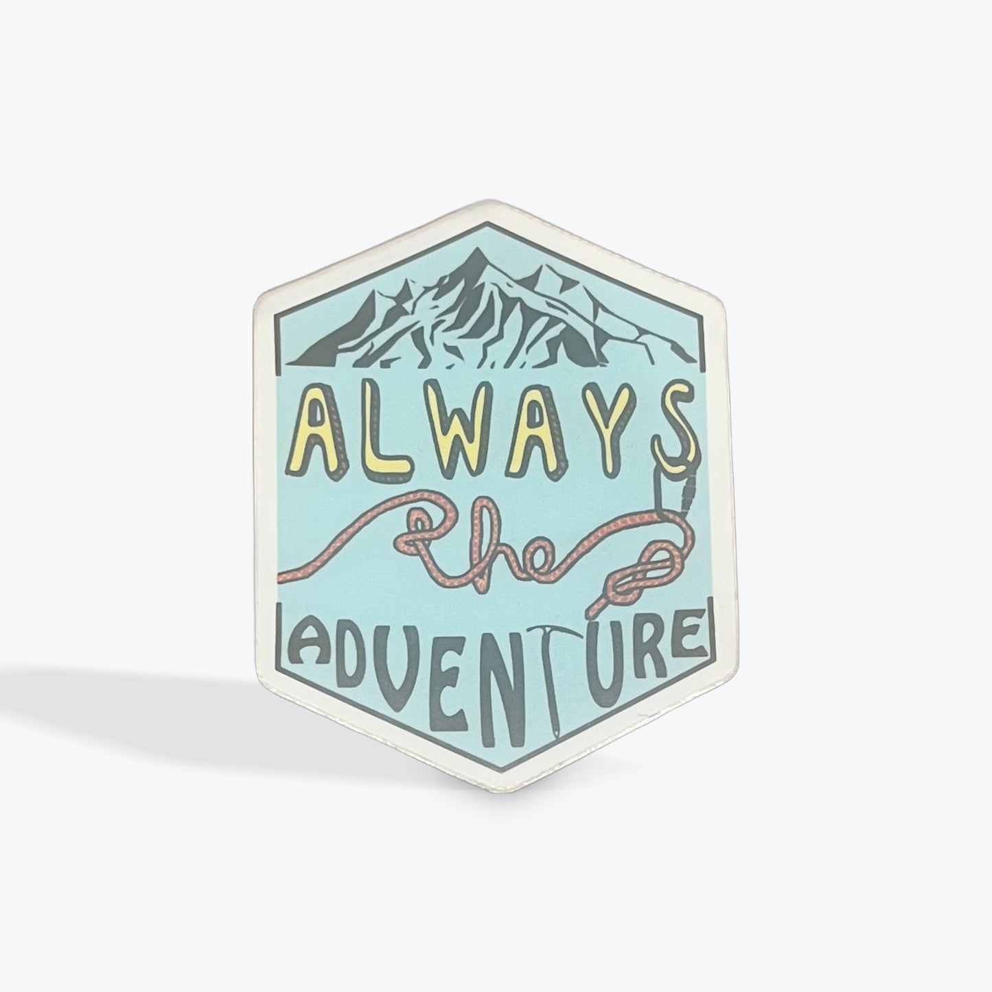 Always the adventure sticker