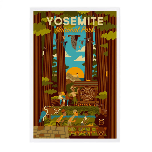 PREMIUM POSTCARDS Yosemite National Park Geometric 2