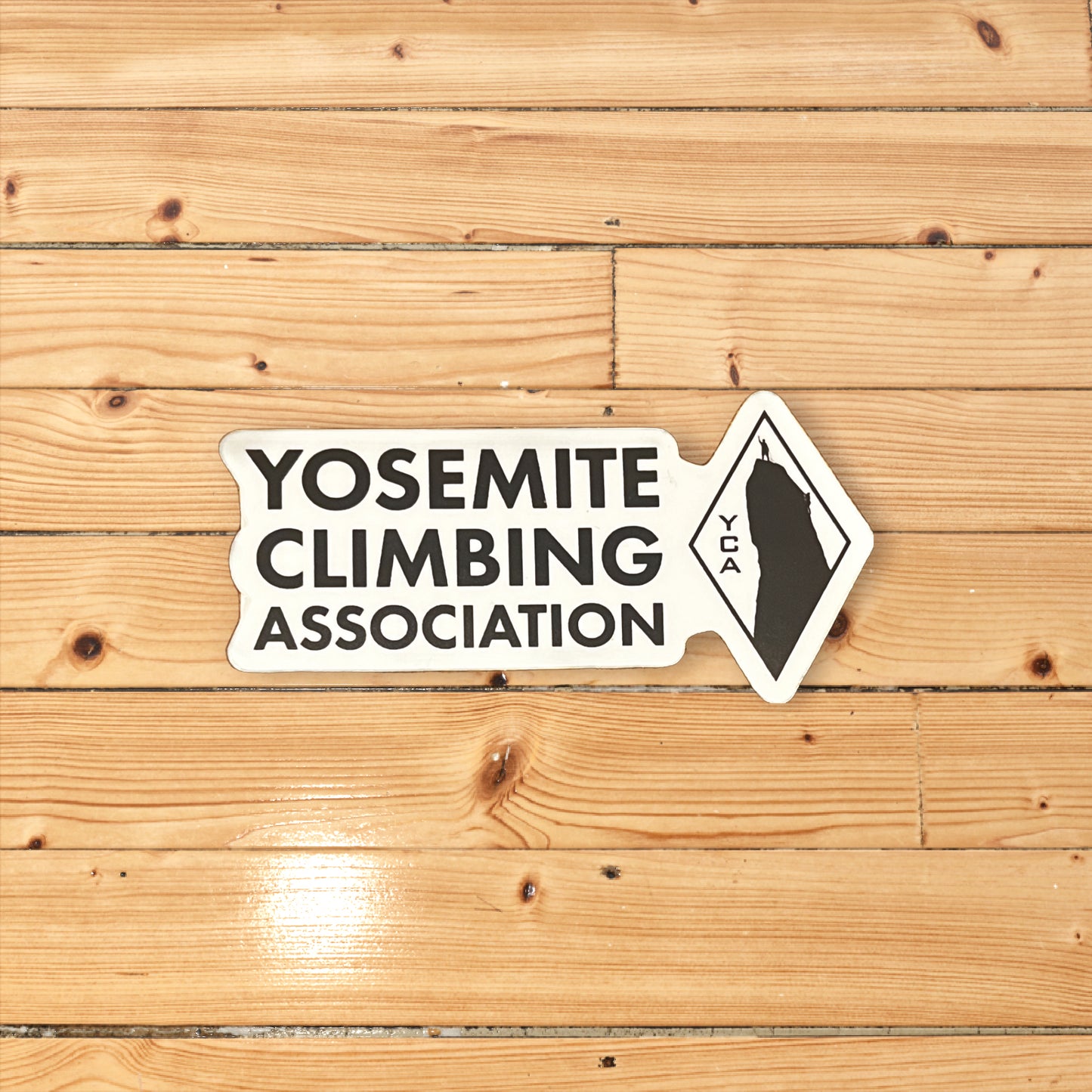 White Yosemite Climbing Association Sticker