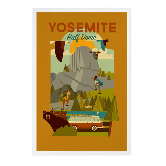 PREMIUM POSTCARDS Yosemite National Park, CA, Half Dome 2