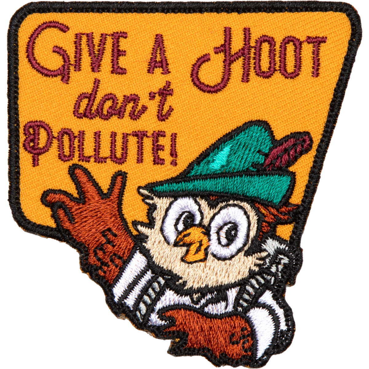 Give a Hoot Embroidered Patch