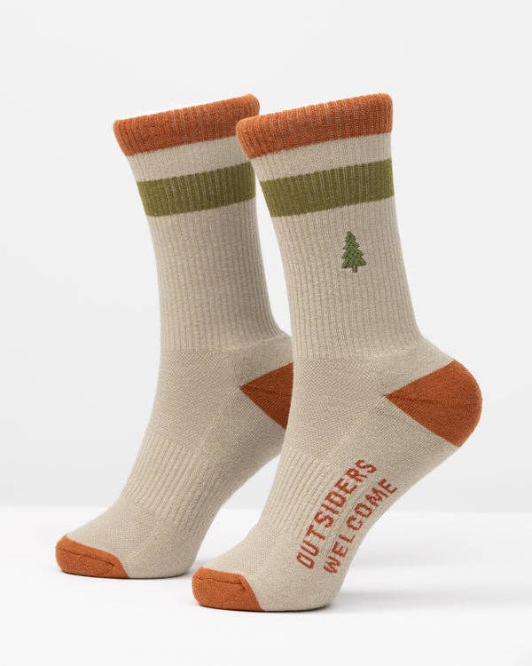 Out-of-Doors Club Sock: L/XL, Olive