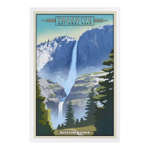 PREMIUM POSTCARDS Yosemite National Park Falls Litho