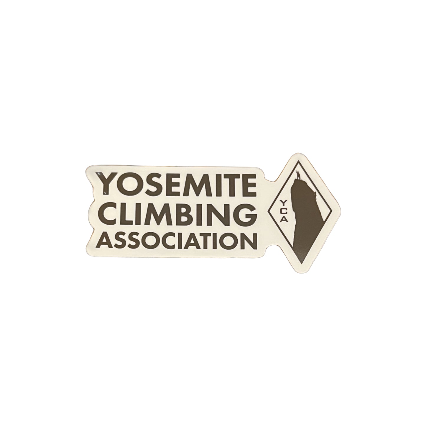 White Yosemite Climbing Association Sticker