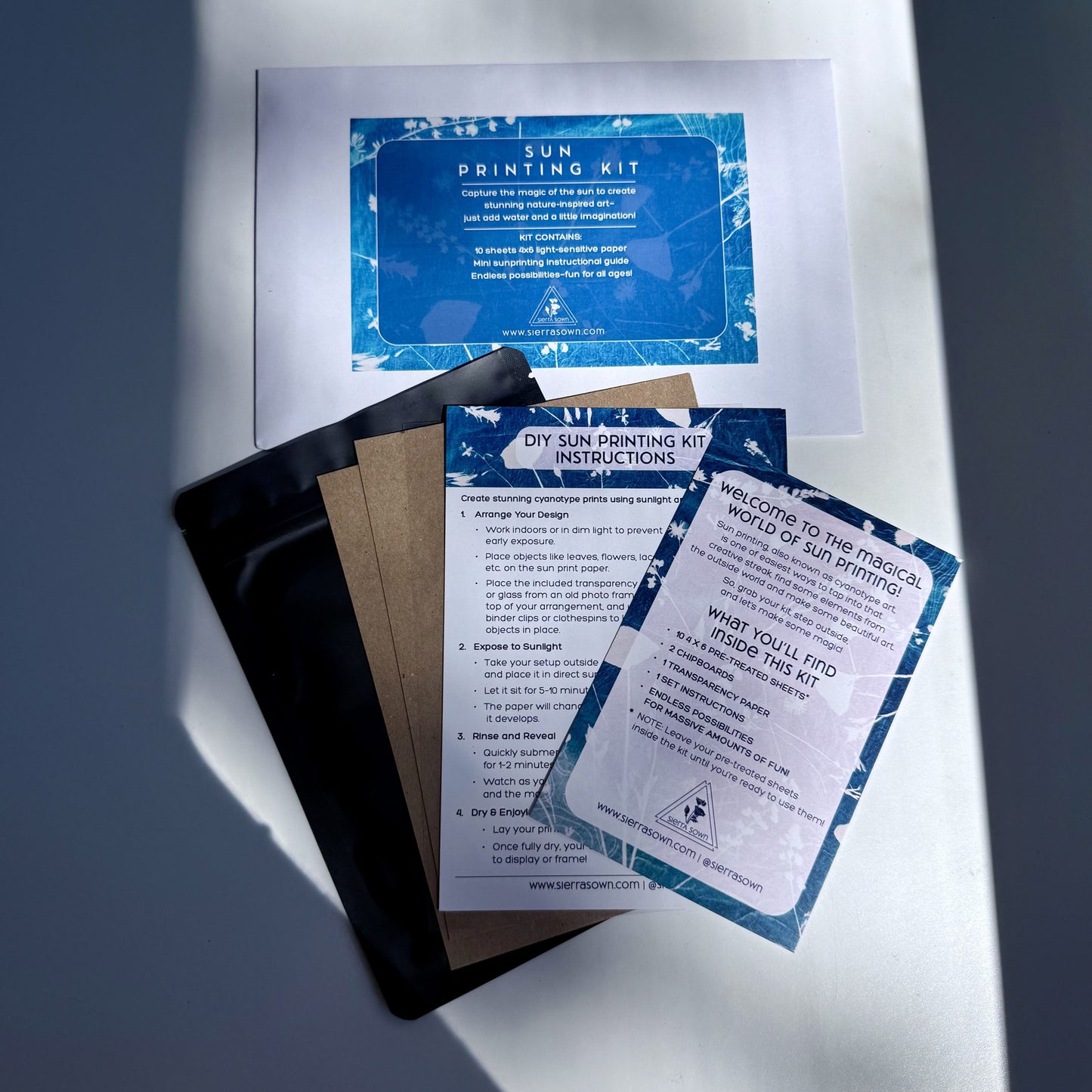 Sierra Sown — DIY Sun Printing Kit