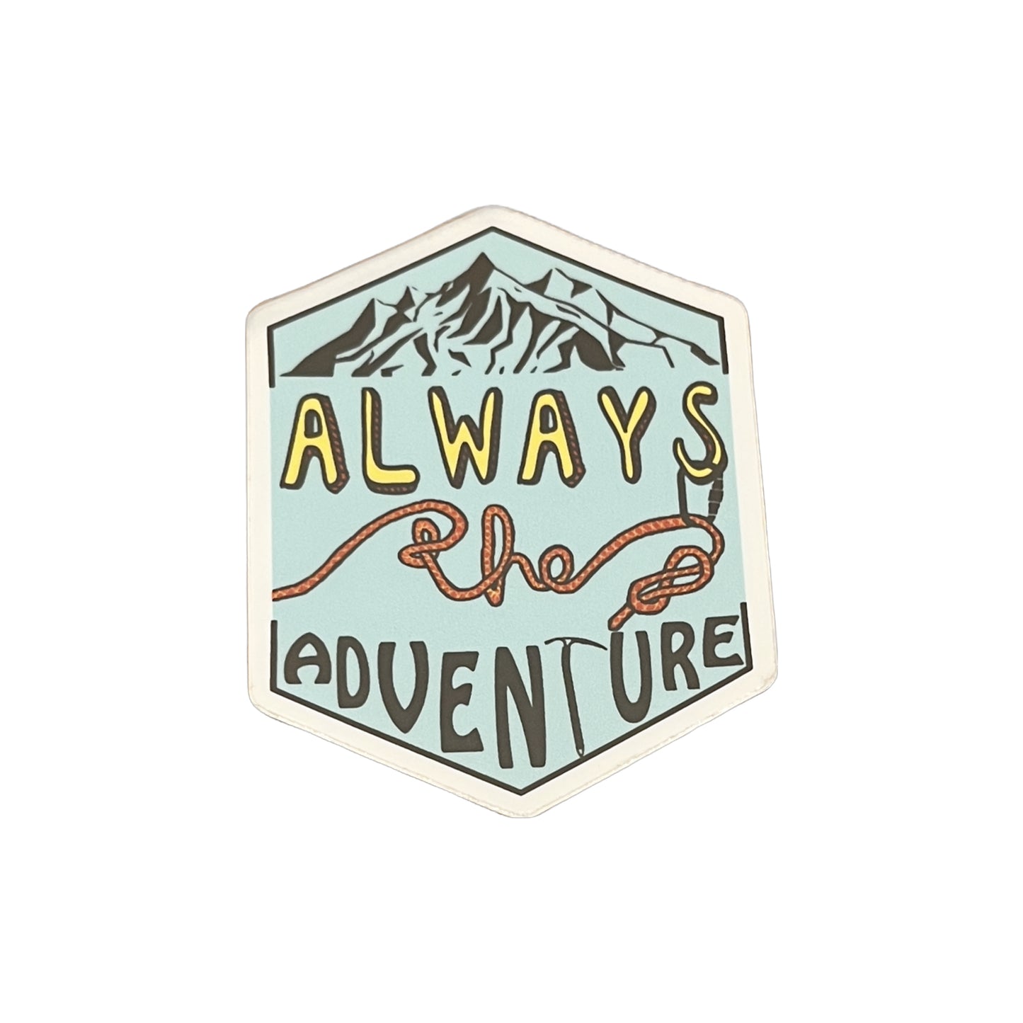 Always the adventure sticker