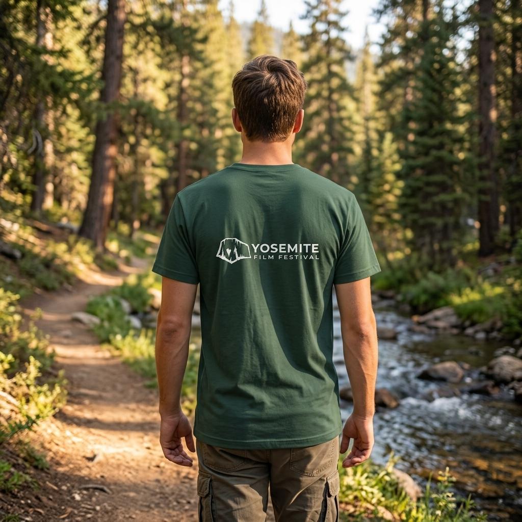 2026 Yosemite Film Festival | Back Print. YCA Logo Upper Left Chest.  | Heavyweight Unisex Crewneck T-shirt | Gildan® 5000