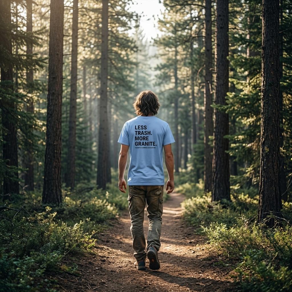 Facelift 2026 | Less Trash. More Granite. |Adult Unisex Crewneck T-shirt | Artwork on back. Logo on front.