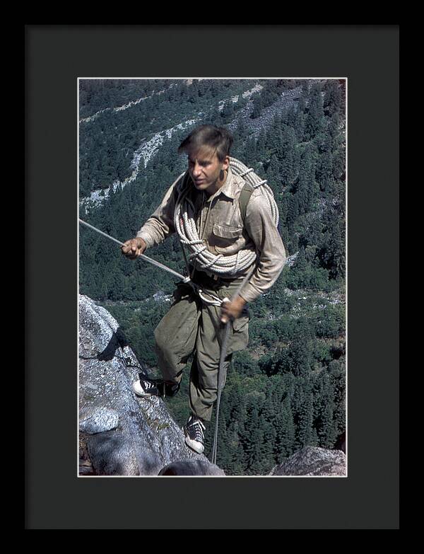 Royal Robbins on Lower Spire 1952 | Framed Photo Print